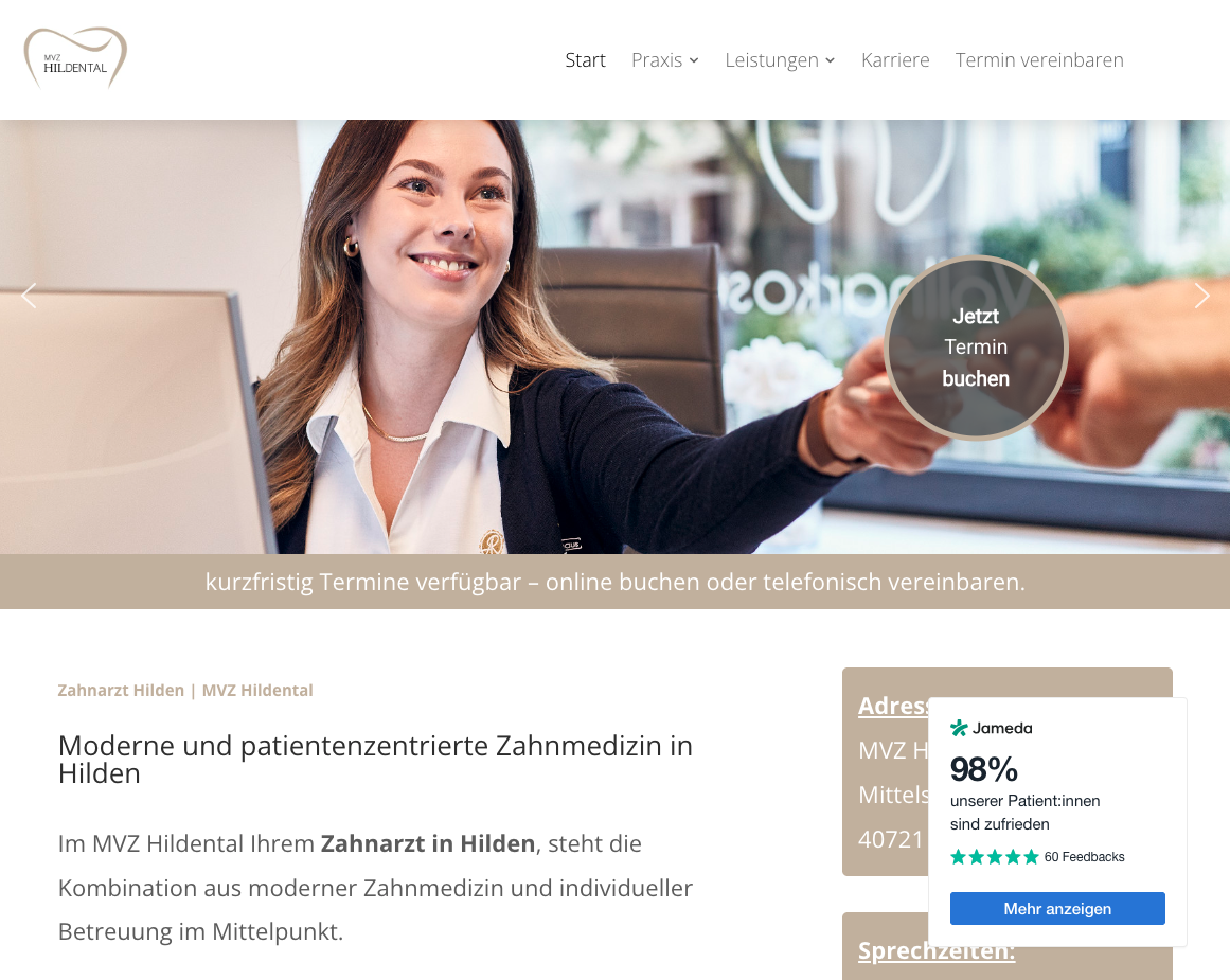 MVZ Hildental – Desktop