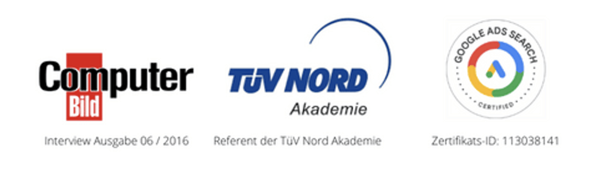 Fabian Müller bekannt aus: Computer Bild, TÜV Nord Akademie, Google Ads Search Certified